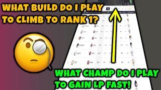 What You Need To Build and Play To Climb Ranked Ladder