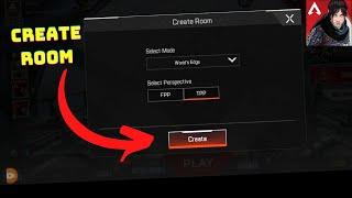 How to create custom room in Apex Legends mobile | make a private match in Apex mobile!