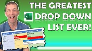 The EASIEST Excel multiple row dependent drop down list you've ever seen!