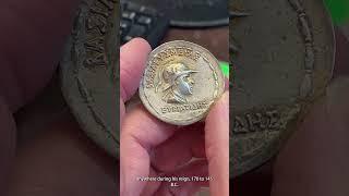 Bactria, Eucratides; c. 170-145 BC, Tetradrachm.  #reelsvideo  #coin  #history