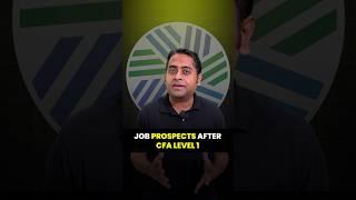 Job Prospects After CFA Level 1 | #fintelligents #cfa #cfalevel1