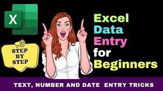 Excel for Beginners Tutorial 2024  : Lesson 4   Entering Text, Figures and Dates into Excel