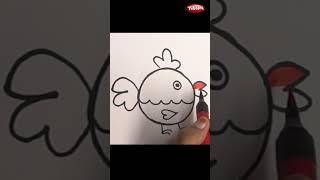 How to Draw a Bird step by step I Learn Drawing Frog | Learn Drawing