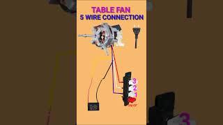 #table fan 5 wire connection