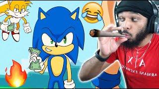 SONIC SMOKING THAT GOKU PACK | Sonic vs Goku Rap Battle! REACTION