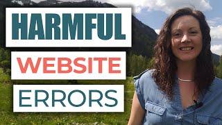 Website errors and issues can damage a website's credibility