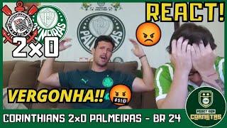 REACT CORINTHIANS 2x0 PALMEIRAS - BRASILEIRAO 2024