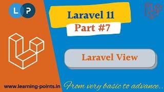 Laravel View | Laravel 11 | Laravel tutorial | Learning Points