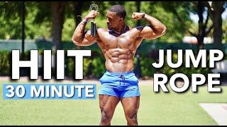 30 MINUTE FULL BODY HIIT JUMP ROPE (BURN UP TO 500 CALORIES) | BODYWEIGHT