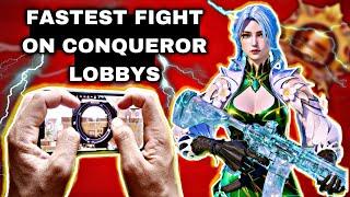 Fastest Fight On Conqueror Lobby’s | PubgMobile | YouTubeUzair | RashGameplay #iphonexspubg#handcamp