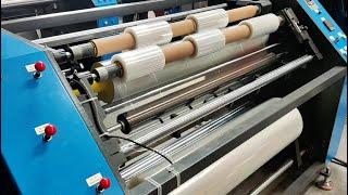 1M Stretch film Slitter and rewinder machine,1.5" 2 "3" inner core roll slitter and rewinder machine