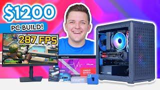 Best $1200 Gaming PC Build 2024!  [Full Build Guide w/ Benchmarks!]