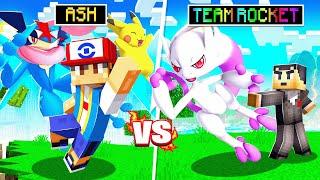 ASH KETCHUM Vs TEAM ROCKET in Minecraft PIXELMON!