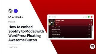 How to embed Spotify to Modal with WordPress Floating Awesome Button