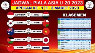 Jadwal Piala Asia U 20 2023 Pekan ke 1 - Timnas Indonesia vs Irak - Piala Asia U20 2023 - Live RCTI