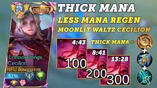 Cecilion THICK MANA but LESS MANA REGEN Damage Build, Cecilion Gameplay, Best Build 2024 #ml #fyp