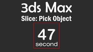 3ds Max 2023: Modifier Slice, Pick Object
