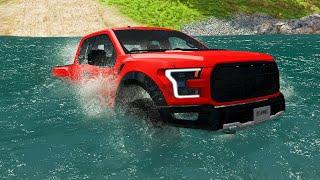 Cars vs Deep Water #4 - BeamNG.Drive