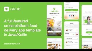 Grub - UberEats UI Clone App Template in Java/Kotlin (Free & Open-Source)