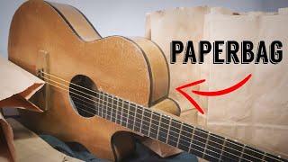 Recycling Paper Bags into a Guitar