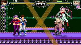 NICK54222 MUGEN: Kasumi and Ayane VS Morrigan Aensland and Lilith