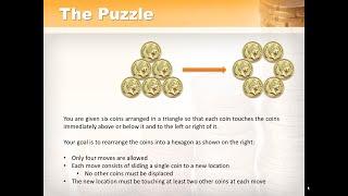 6 coin puzzle (Full Worked Solution for the Layman)