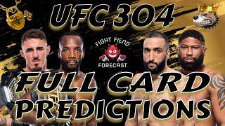 UFC 304 FULL CARD PREDICTIONS | EDWARDS VS MUHAMMAD 2