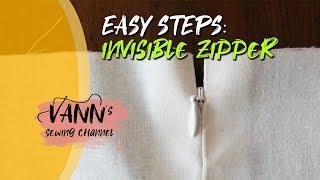 [Basic] How to Sew an Invisible Zipper // 100% Neat!