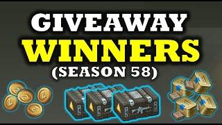 GIVEAWAY WINNERS   | FUN IN THE CRATER (Season 58)  - Last Day On Earth