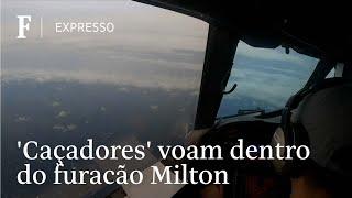 'Caçadores de furacão' voam dentro do Milton, que deve atingir a Flórida