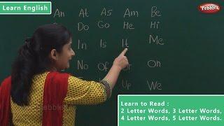 Reading 2 Letter Words | 3 Letter Words | 4 Letter Words | 5 Letter Words | Learn English