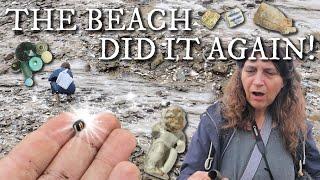 UNBELIEVABLE! We Found Another One! Mudlarking Gobby Beach + Bead Path!