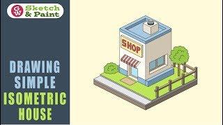 Drawing a simple isometric house with Adobe Illustrator