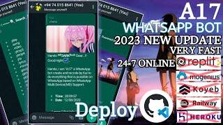 How to free deploy whatsapp bot | Whatsappp bot deploy on Codespace | A17 Whatsapp BOT