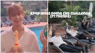 Kpop Idols doing Chicken Noodle Soup Challenge (ft.trends)