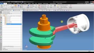 NX Motion Simulation : Tutorial 1 -  Simple Mechanism Simulation