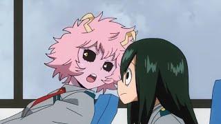 Mina Ashido almost kiss Tsuyu Asui