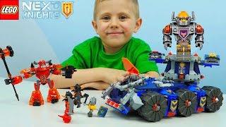 Лего Нексо Найтс Башенный тягач Акселя - Детское видео. Nexo Knights Axl's Tower Carrier 70322