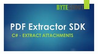 PDF Extractor SDK - C# - Extract Attachments