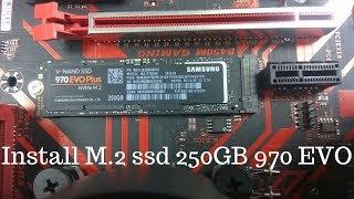 How To Install M 2 250GB 970Evo B450M Gaming Motherboard Read 3500MBs Write 2300MBs | Tech Land