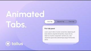 How to build animated tabs with tailwindcss