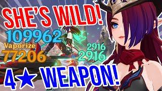 C0 Chasca is WILD! 4 Weapon Showcase! Genshin Impact