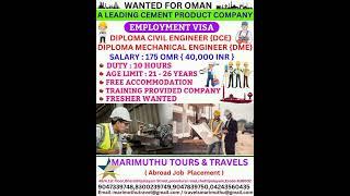 OMAN TODAY 11.1.25 #jobsearch #jobs #job #shortvideo #shorts#engineer#engineers #mechanical#diploma