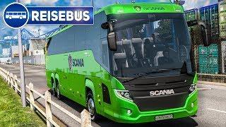 ETS 2 Coach #1: Im SCANIA Touring Reisebus von München nach Salzburg! | EURO BUS SIMULATOR