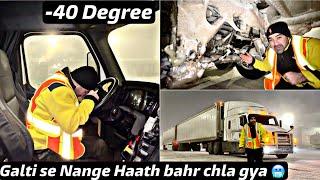 How Truck Driver work in Extreme cold in Canada