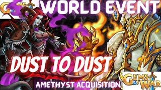 3 WORLD EVENT TEAMS | Gems of War World Event Teams & Guide Amethyst Acquisition | High Mid Low