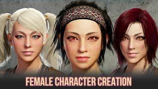 Monster Hunter World - Female Character Creation - 4 Pretty Girls