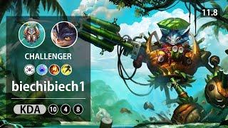 롤 챌린저 탑 럼블 " biechibiech1 " // LOL TOP Rumble KR Challenger | Patch 11.8