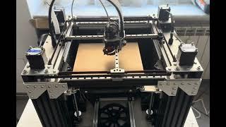 Custom 3d printer - CrossXY MONOLITH - Speed Test (1200mms 20k acc)