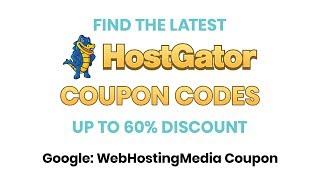 Hostgator Coupon Codes 2020 - Get Up to 60% Discount